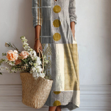 Ρένα - Boho Φόρεμα Patchwork με Πουά