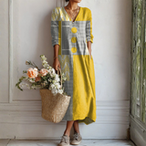 Λυδία - Boho Φόρεμα σε Στιλ Patchwork