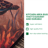 Πετρούλα - Σετ Χαλιών Κουζίνας Κολιμπρί και Άνθη
