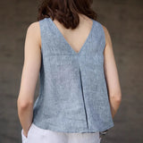 Αναστρέψιμο γιλέκο από chambray