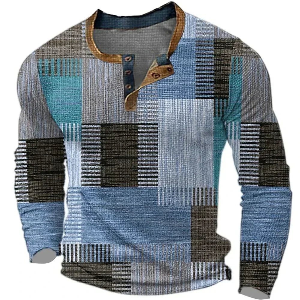 Danoir Paris™ | ΠΟΥΚΑΜΙΣΟ PATCHWORK ΜΕ ΧΡΩΜΑ ΓΙΑ ΑΝΤΡΕΣ
