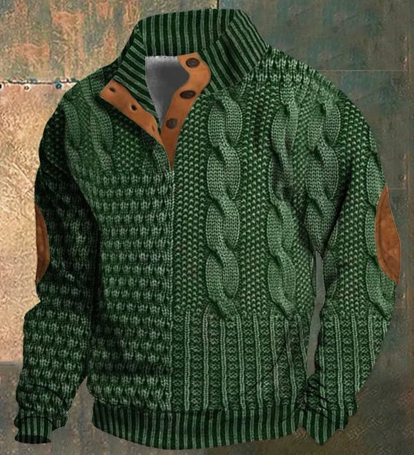 Danoir Paris™ – Vintage εκτυπωμένο πουλόβερ