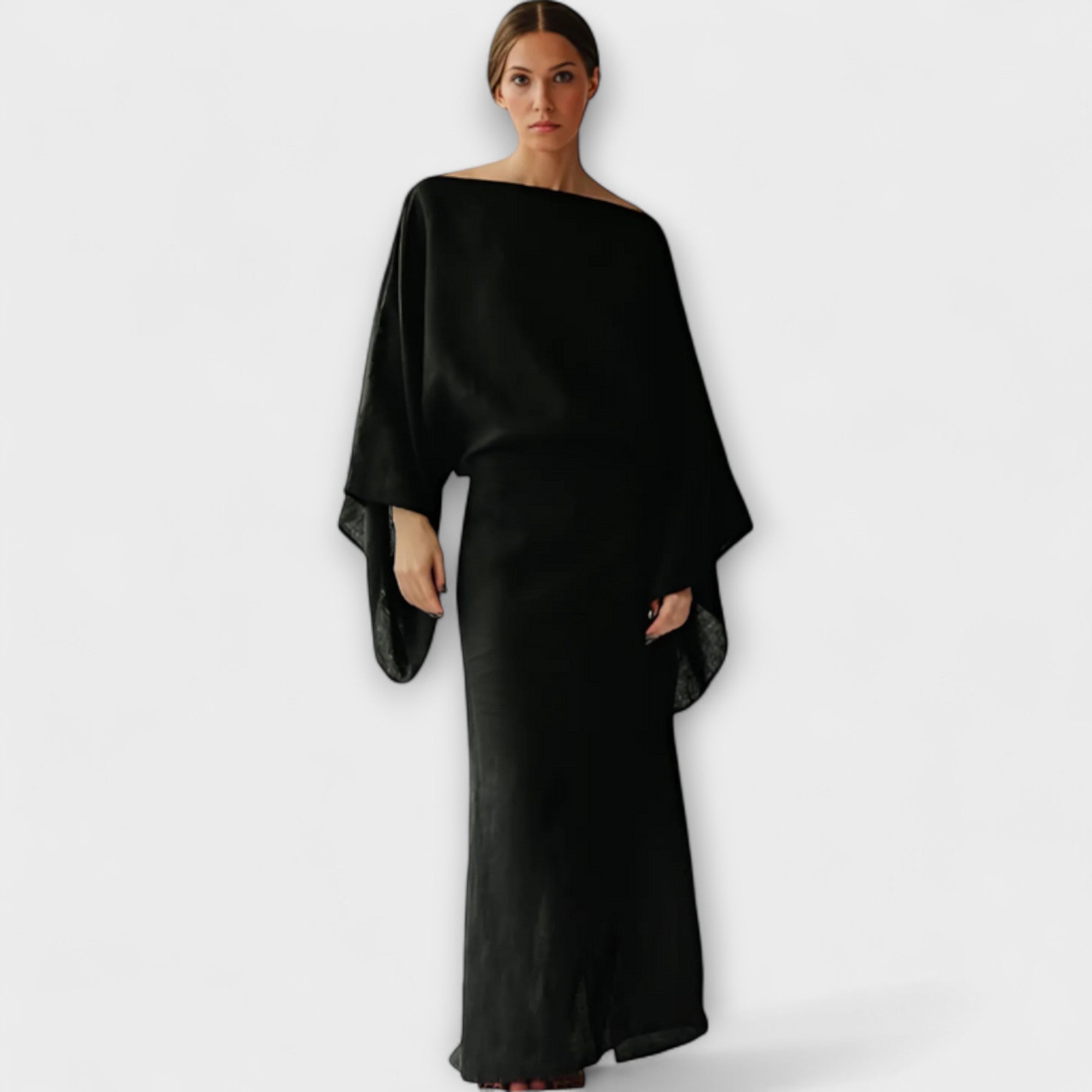 Dana - Φόρεμα Kimono από Λινό και Βαμβάκι