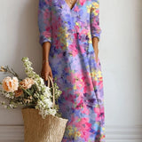 Brunhilde™ | Boho-Φόρεμα σε Ακουαρέλα-Χρωματική Μετάβαση