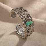 Teodora™ - Βραχιόλι Cuff Vintage με Τυρκουάζ